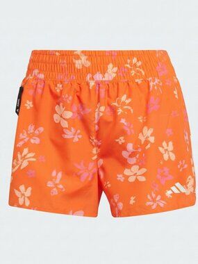 Adidas "Own the Run" High Rise Floral Running Shorts - JD7778 - SMALL